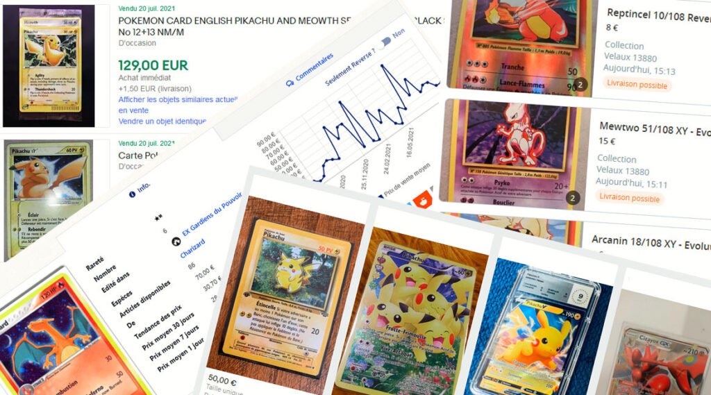 Acheter des cartes Pokémon à l'unité