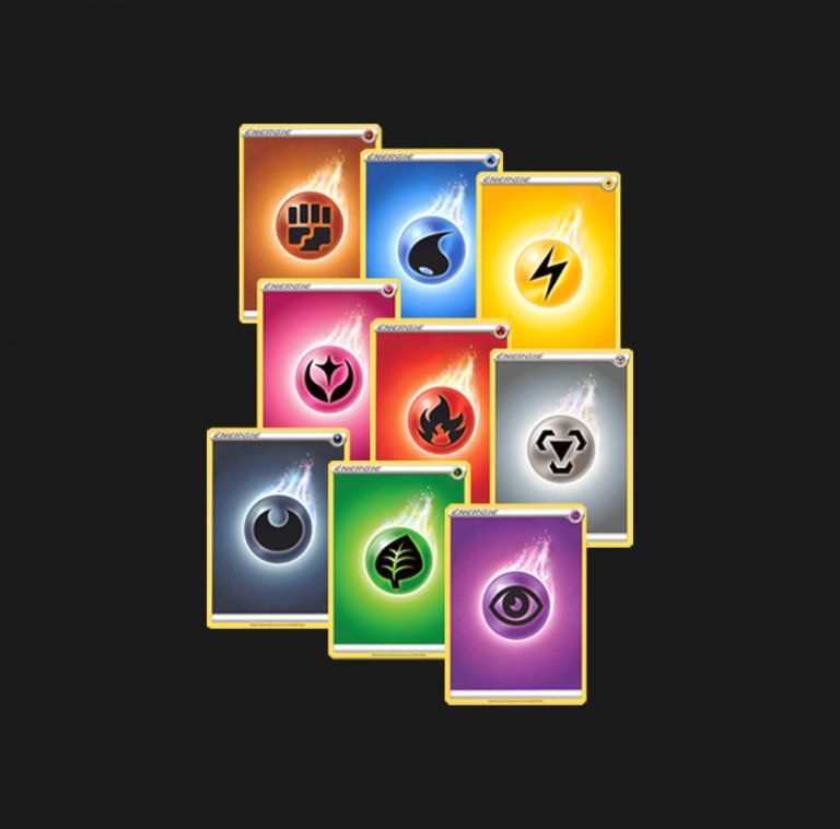 Lot de 50 cartes énergies Pokémon
