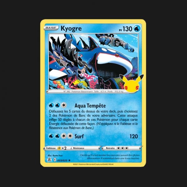 Kyogre 003/025 - Pokémon Célébrations