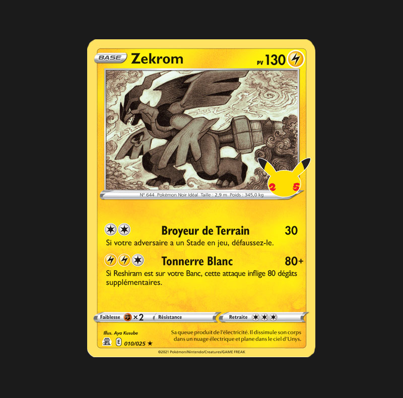 Zekrom 010/025 - Pokémon Célébrations