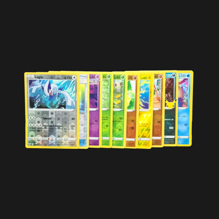 Lot de 50 cartes Pokémon Reverse et Holographique