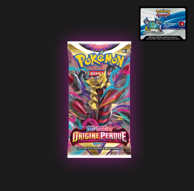 Codes JCC Pokémon Booster Origine Perdue Pokémon Live