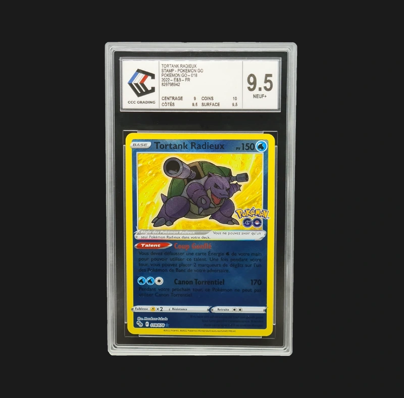 Tortank Radieux 018/078 Pokemon GO CCC Grading 9.5