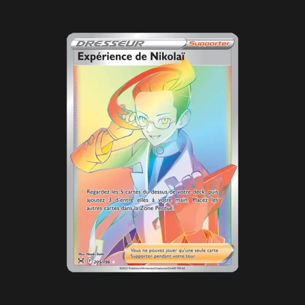 Expérience de Nikolaï 205/196 Origine Perdue