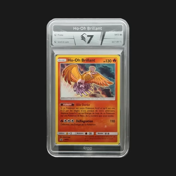 Ho-Oh Brillant SM70 TCC 7 - Carte Pokémon Gradée