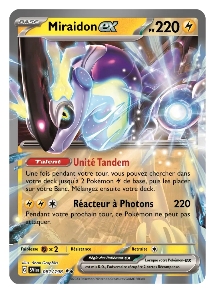 Miraidon EX 081-198 Pokémon SV1 FR