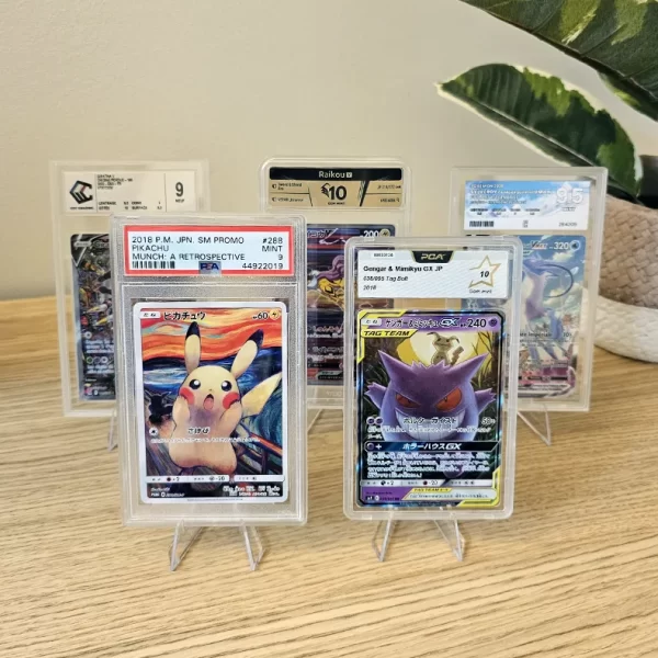 Présentoir acrylique pour cartes gradées Pokémon