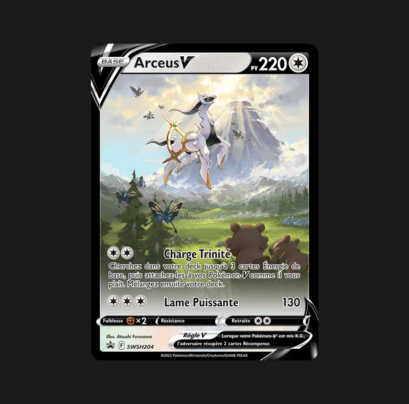 Arceus V SWSH204 - Cartes Pokémon promotionnelles