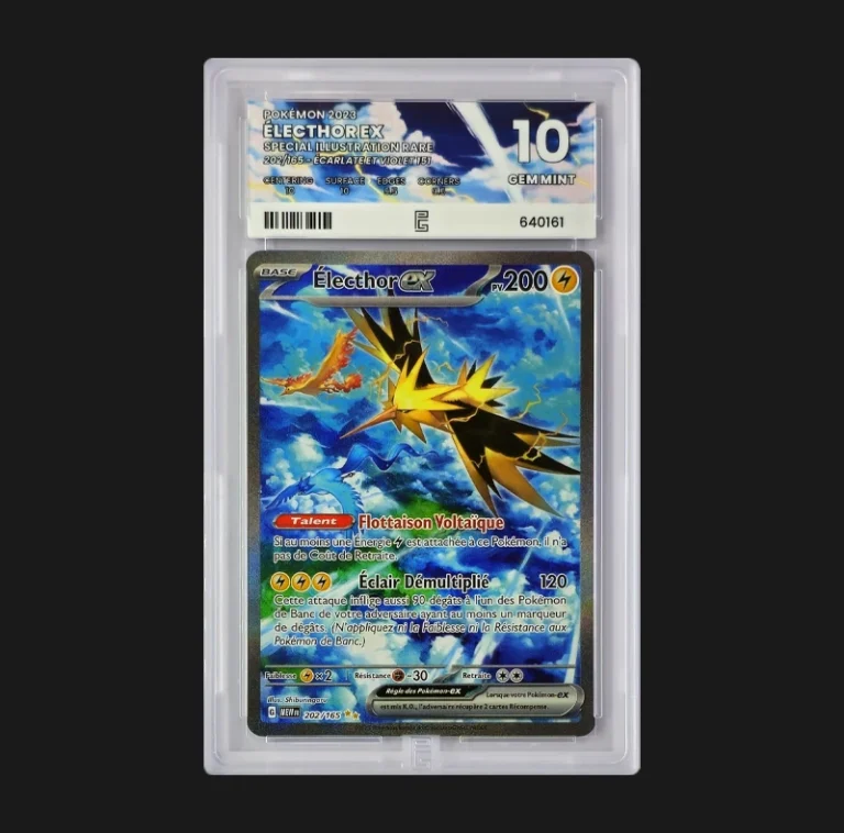 Électhor ex 202/165 Pokémon 151 Pure Grading 10