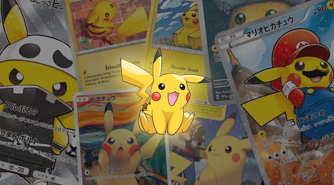 Collectionnez toutes les cartes Pokémon Pikachu