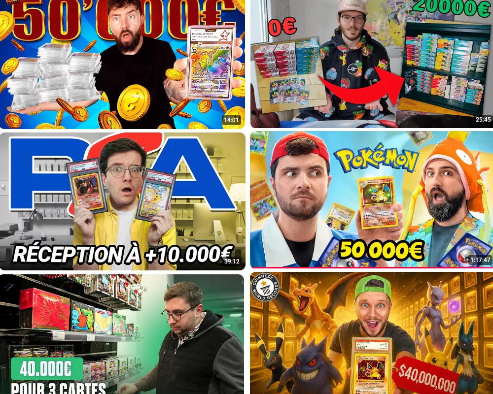 Les cartes Pokémon sur Youtube