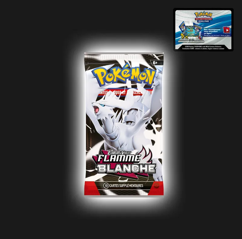 Codes JCC Pokémon Booster Flamme Blanche