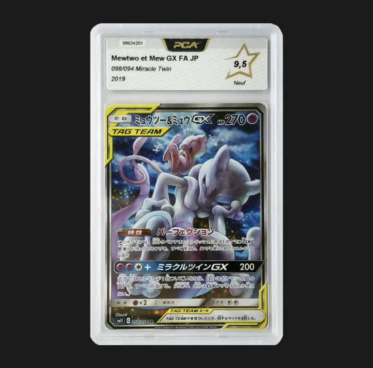 Mewtwo et Mew GX 098/094 Miracle Twin PCA 9,5