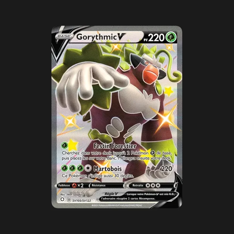 Carte Pokémon Gorythmic V SV105/SV122 Destinées Radieuses en français