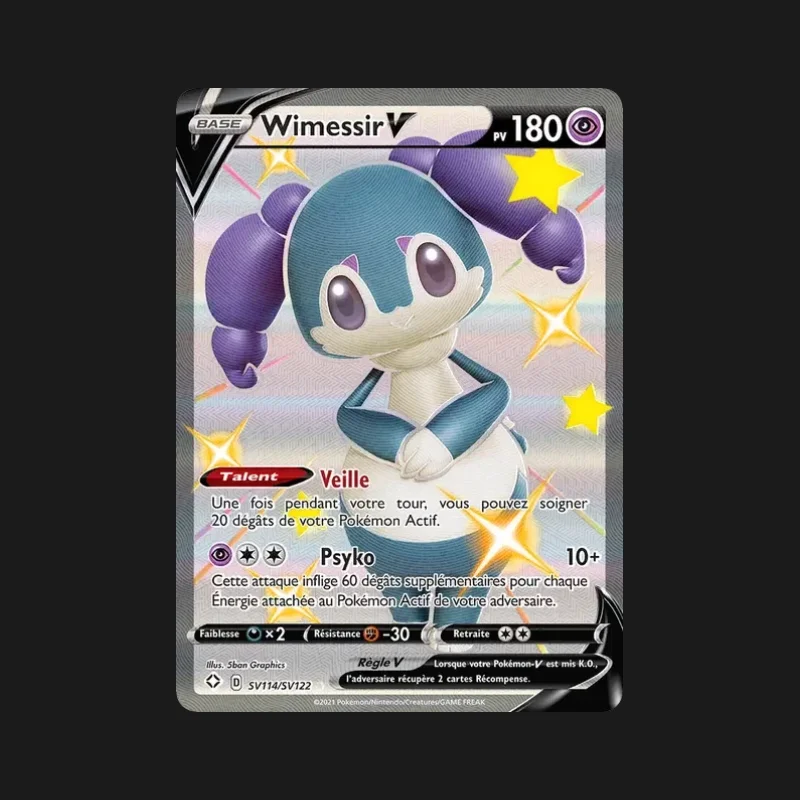 Carte Pokémon Wimessir V SV114/SV122 Destinées Radieuses en français