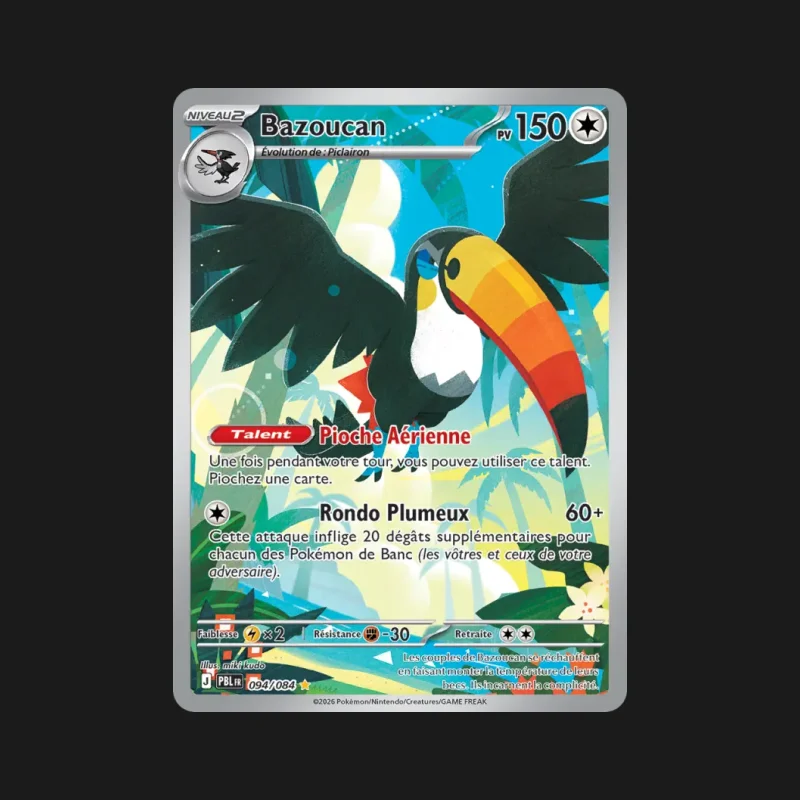 Carte Pokémon Bazoucan 094/084 Nuit Noire en français