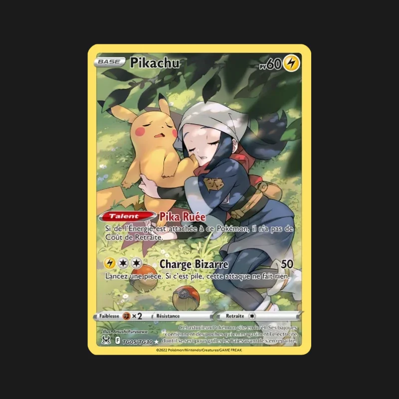 Carte Pokémon Pikachu TG05/TG30 Origine Perdue en français