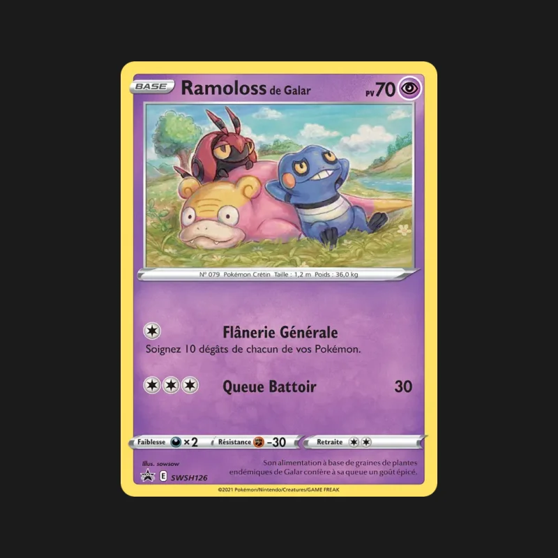 Carte Pokémon promo Ramoloss de Galar SWSH126 en français
