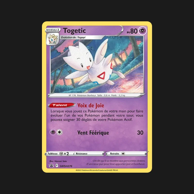 Carte Pokémon promo Togetic SWSH276 en français