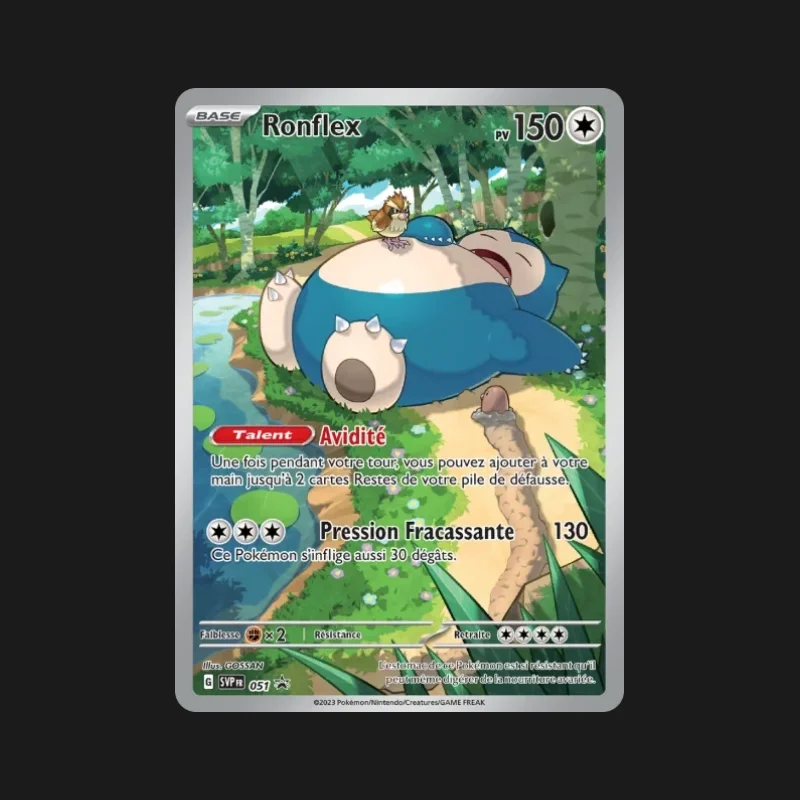 Carte Pokémon promo Ronflex SVP051 en français