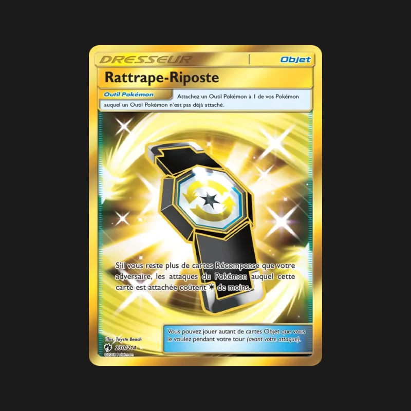 Carte Pokémon Rattrape-Riposte 230/214 Tonnerre Perdu en français