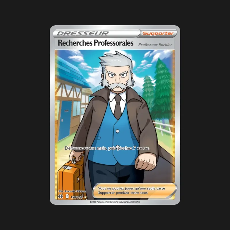 Carte Pokémon Recherches Professorales 150/159 Zénith Suprême en français