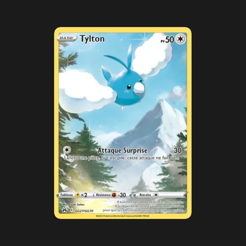 Carte Pokémon Tylton GG27/GG70 Zénith Suprême en français